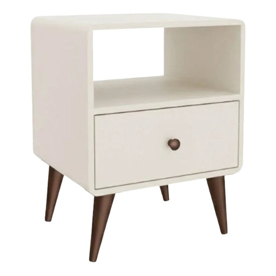 Mesita de Luz Minimalista Madera MDF Resistente Linea Curve®