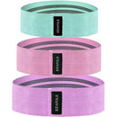 Set De 3 Mini Bandas Elásticas Fitness De Tela