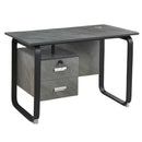 Escritorio Mdf Y Metal 2 Cajones Gris®