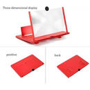 Pantalla Amplificadora 14pulg Celular+soporte Plegable Rojo®