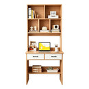 Escritorio Con Biblioteca + Cajones + Estantes Premium Mdf®