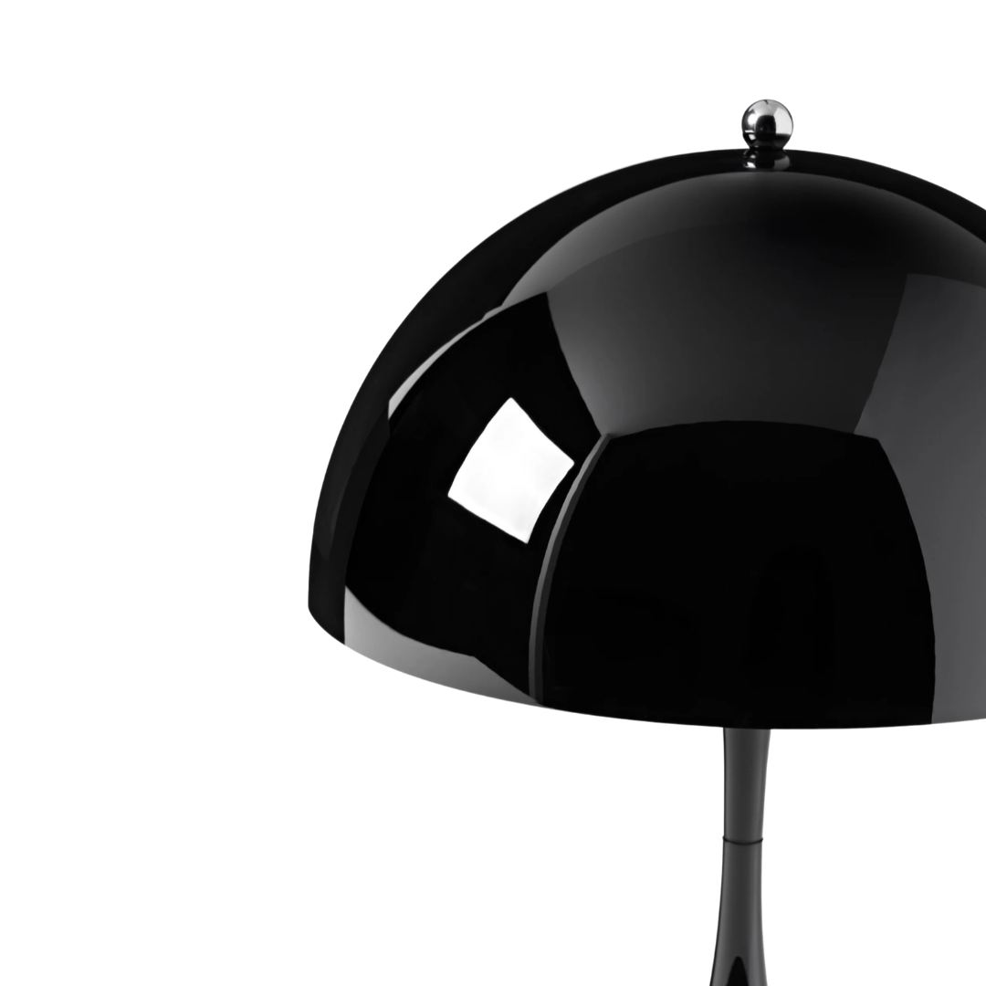 Lampara Luminaria De Mesa Acrílico Negra Contemporánea®