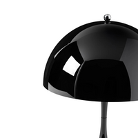 Lampara Luminaria De Mesa Acrílico Negra Contemporánea®