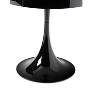 Lampara Luminaria De Mesa Acrílico Negra Contemporánea®