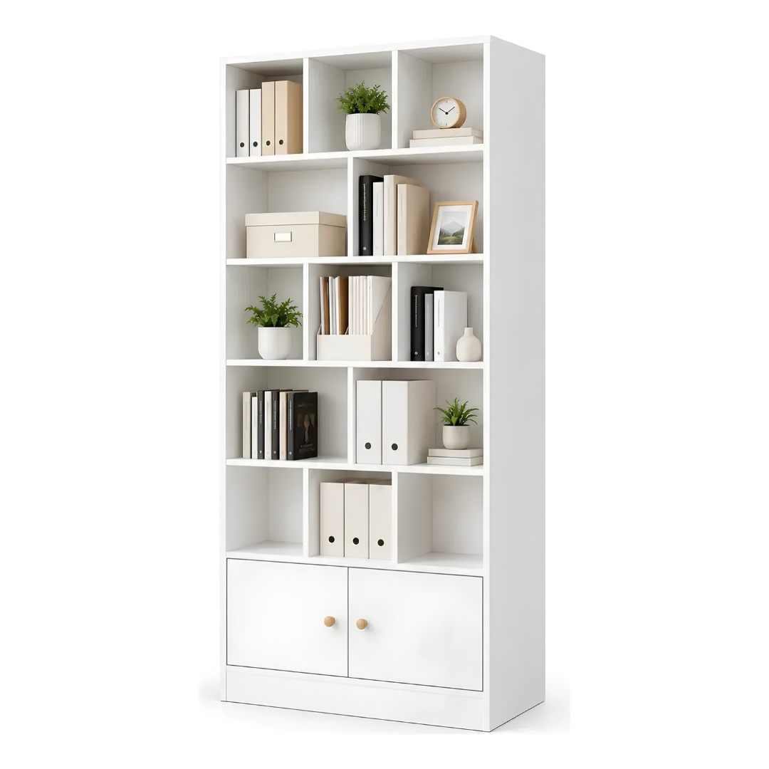 Biblioteca Premium 5 Niveles 2 Puertas Moderna Resistente®