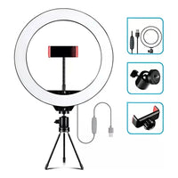 Aro De Luz Led 30cm/12 Pulgadas Con Soporte Para Celular Giro 360®