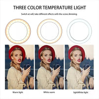 Aro De Luz Led 30cm/12 Pulgadas Con Soporte Para Celular Giro 360®