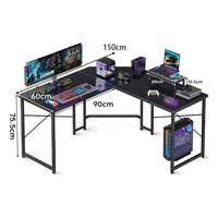 Escritorio Gamer Resistente En L Lamina Carbono®