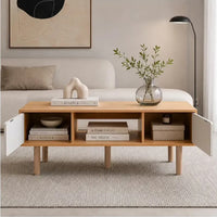 Mesa Ratona/ Mesa de Centro Moderna con Cajones y Estante®