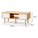 Mesa Ratona/ Mesa de Centro Moderna con Cajones y Estante®