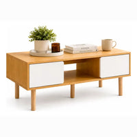 Mesa Ratona/ Mesa de Centro Moderna con Cajones y Estante®