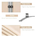 Biombo Separador Plegable 3 Paneles Poliéster Beige®