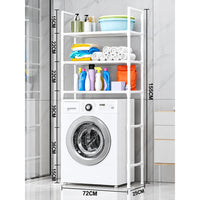 Mueble organizador de baño lavadora con 3 estantes®
