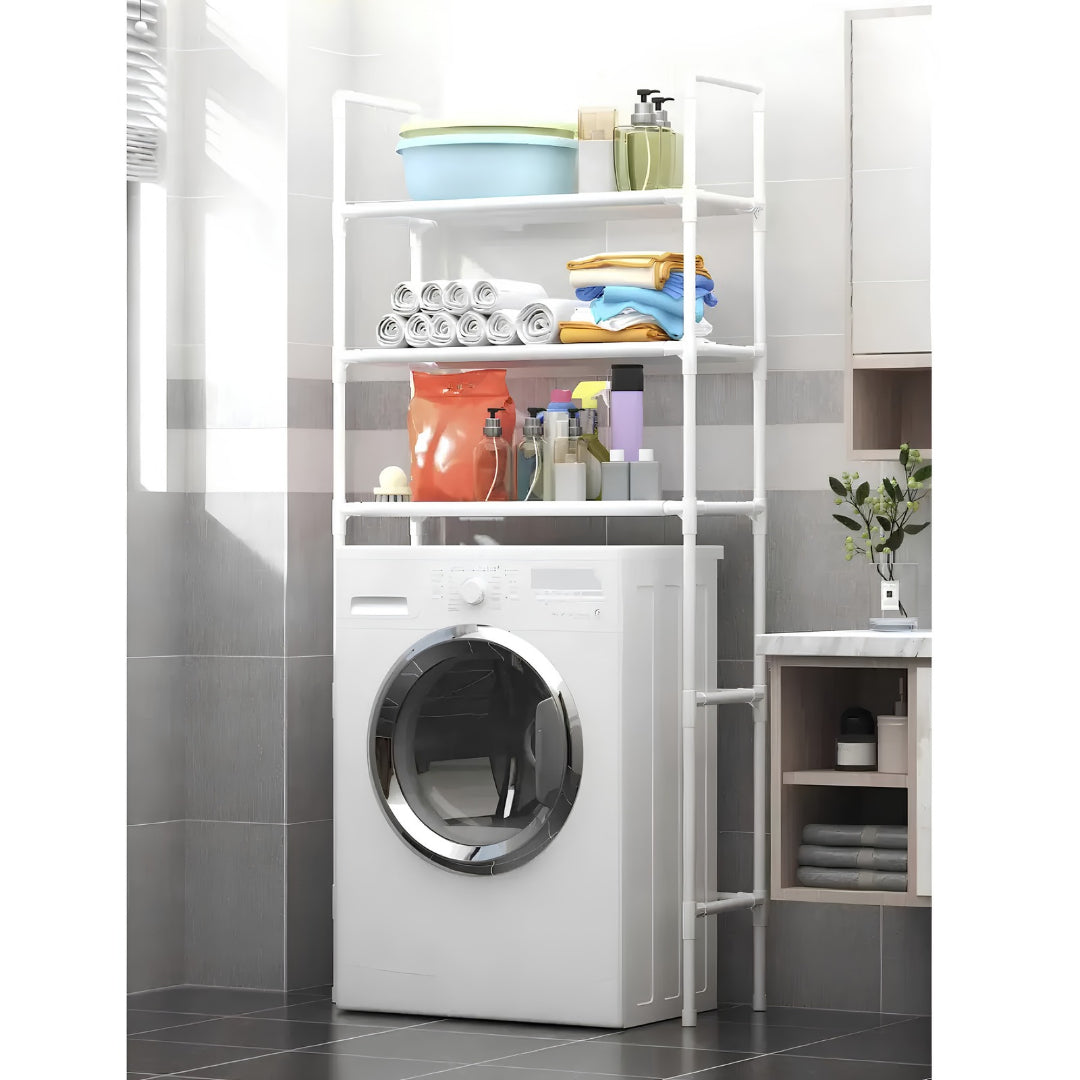 Mueble organizador de baño lavadora con 3 estantes®