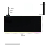 Mouse Pad Gamer XL Antideslizante Con Luz LED®