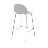 Taburete Minimalista Polipropileno/hierro Blanco Mate Premium®