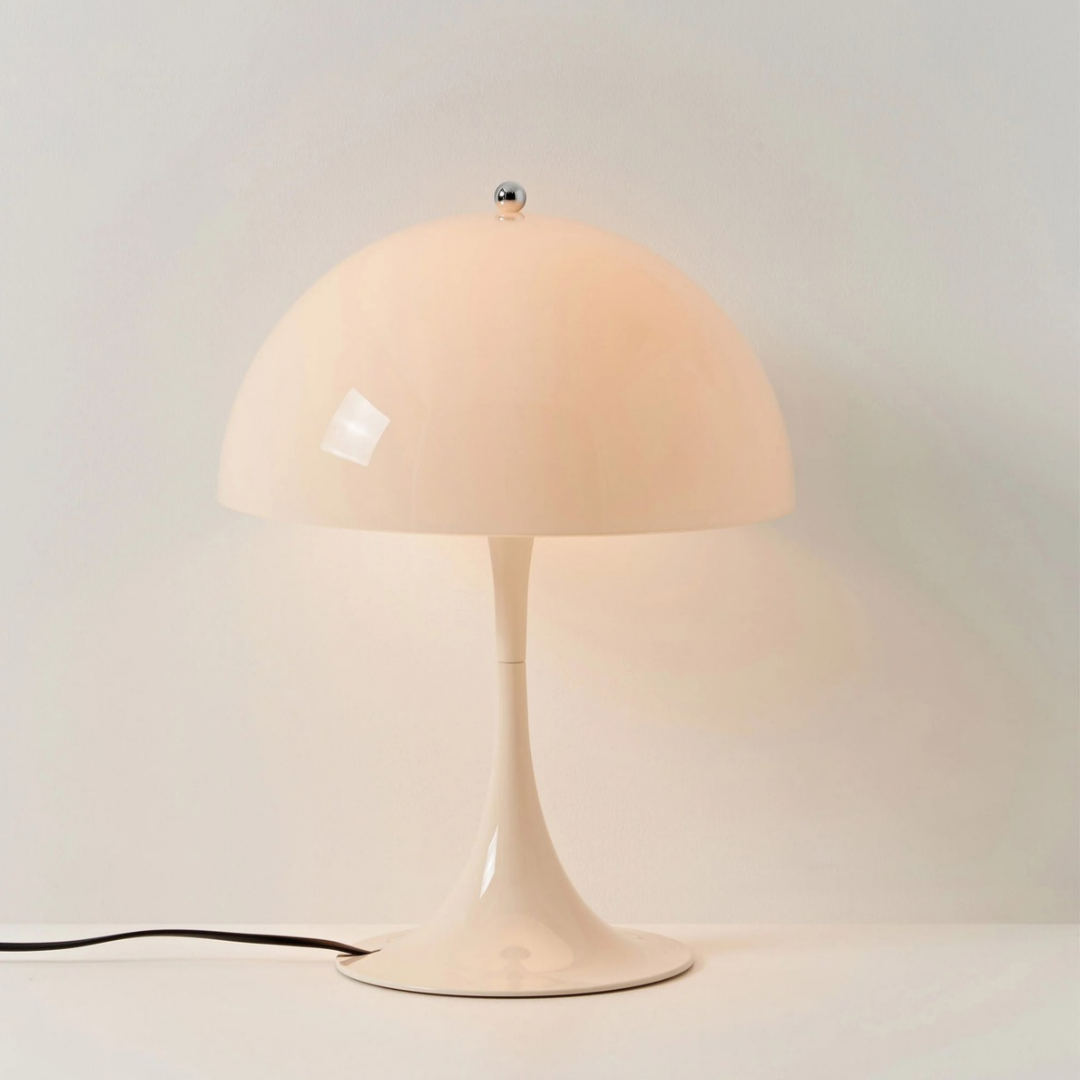 Lampara Luminaria De Mesa Acrílico Blanca Contemporánea®