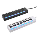 Hub Usb Treqa 7 Puertos Cable 40cm Resistente Y Seguro®