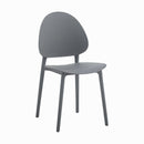 Silla De Comedor/exterior Gris Mate Polipropileno Premium®