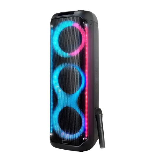 Parlante Bluetooth Usb Luces+Mic+Control 50w L3801®