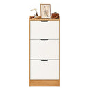 Zapatera Organizadora 3 Niveles+1 Estante Madera Y Blanco®