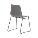 Silla Moderna De Polipropileno/base Metal Grafito Premium®