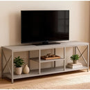 Rack Estilo Industrial Mdf Y Metal 140x40 Premium+estantes®
