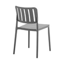 Silla De Comedor Moderna De Polipropileno Gris Mate Premium®