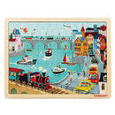 Puzzle De Madera De Ciudades 100 piezas Didactico Para Niños®