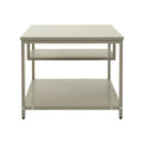 Mesita Ratona Estilo Industrial Mdf/metal Beige Con Estante®