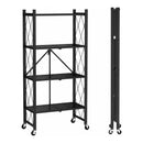 Estantería Plegable 4 Niveles + Ruedas Decoracion Premium®