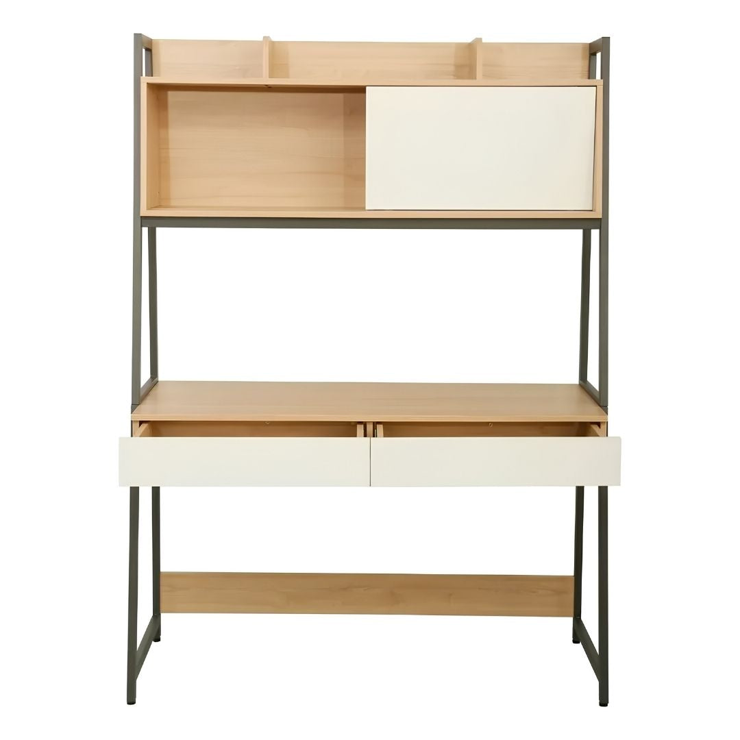 Escritorio Industrial Gabinete Estantes Y Cajones Premium®