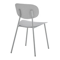 Silla De Comedor Gris Mate Metal/polipropileno Premium®
