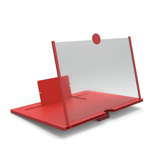 Base Lupa Amplificadora Para Celular 9 Plegable Rojo®