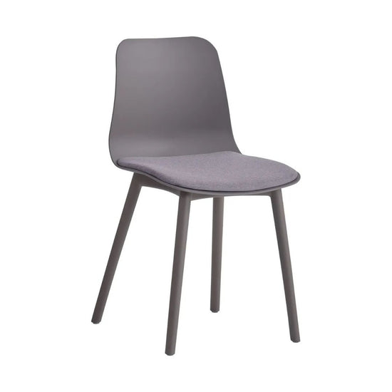 Silla Acolchonada De Polipropileno Grafito Mate Premium®