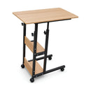 Mesa Auxiliar Premium Con Ruedas Estantes Regulable 80x40cm®