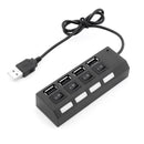 Hub Usb Treqa 4 Puertos Cable 40cm Resistente Y Seguro®