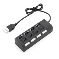 Hub Usb Treqa 4 Puertos Cable 40cm Resistente Y Seguro®