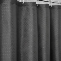 Cortina De Baño Impermeable Diamante 180x180 Negro Calidad®