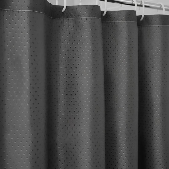 Cortina De Baño Impermeable Diamante 180x180 Negro Calidad®