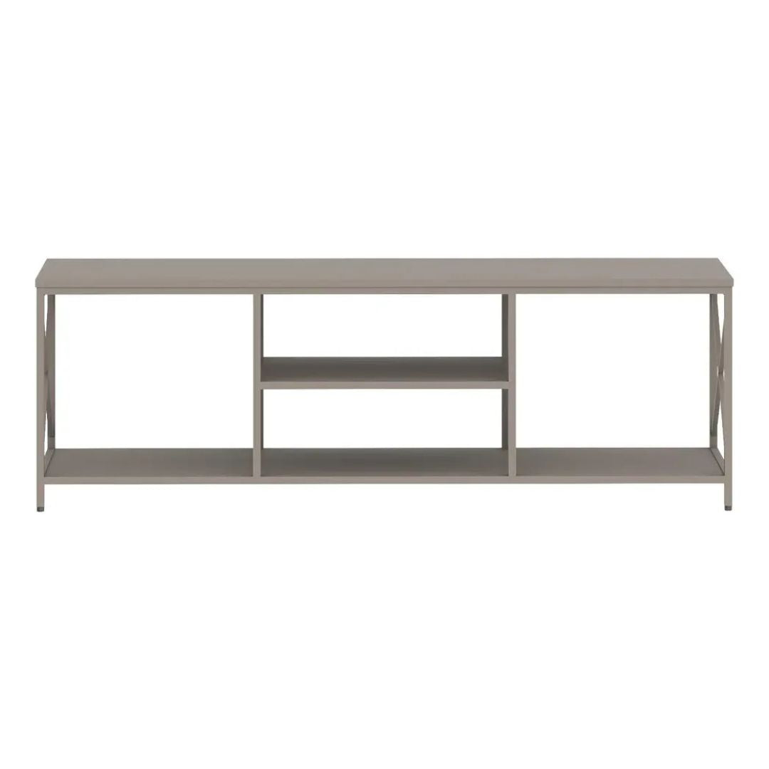 Rack Estilo Industrial Mdf Y Metal 140x40 Premium+estantes®
