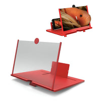 Base Lupa Amplificadora Para Celular 9 Plegable Rojo®