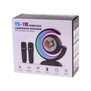 Parlante De Karaoke Portátil Con Bluetooth+micrófonos Negro®