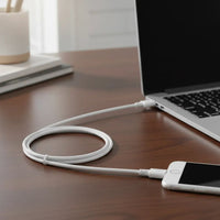 Cable Treqa Compatible Tipo C Datos Y Carga 2mt Blanco®