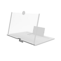 Pantalla Amplificadora 14puLG Celular+soporte Plegable Blanco®