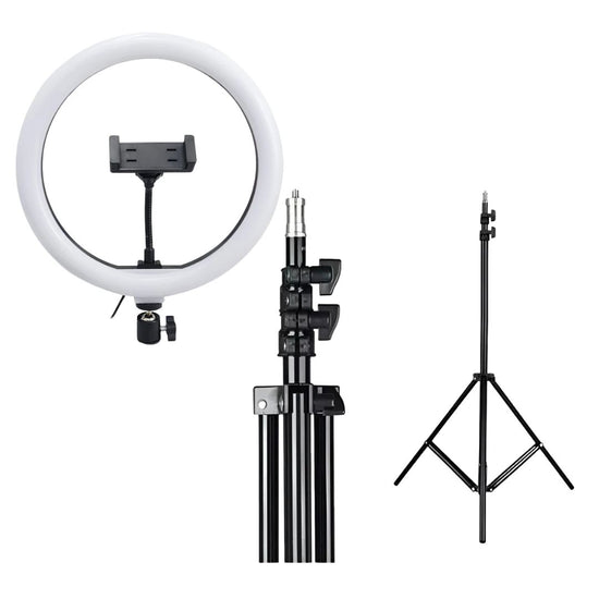 Aro De Luz Led 26cm+trípode 2.1m Y Soporte De Celular Pro®