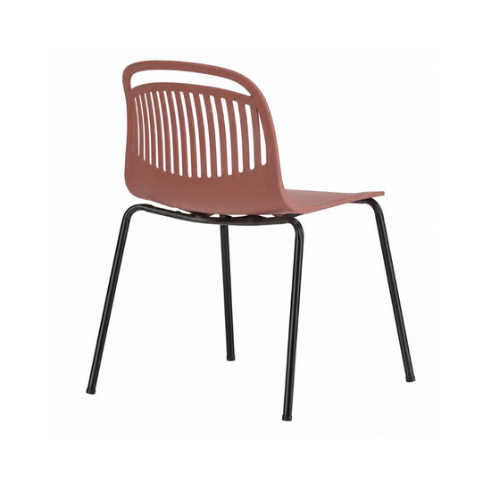 Silla De Comedor Minimalista Polipropileno/hierro Terracota®