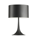 Lámpara De Mesa Negra Moderna Base Acrilico Pantalla Mate®