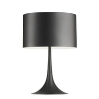 Lámpara De Mesa Negra Moderna Base Acrilico Pantalla Mate®