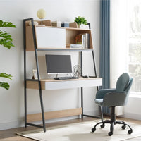 Escritorio Industrial Gabinete Estantes Y Cajones Premium®